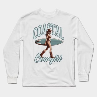 Coastal Cowgirl Surfer Long Sleeve T-Shirt